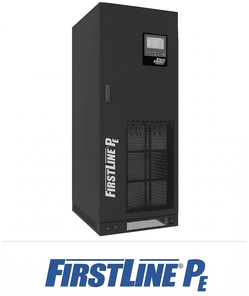 FirstLine PE UPS system by Staco Energy Products for reliable power protection and efficiency.