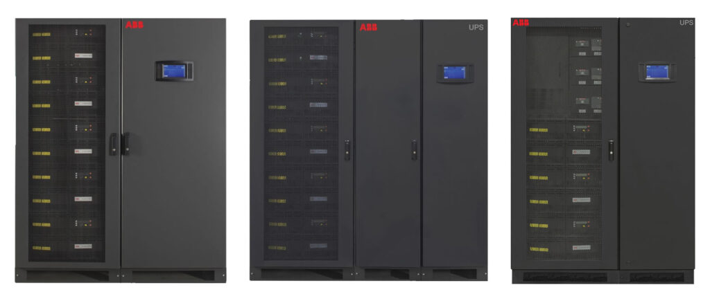 Industrial UPS cabinets from ABB for reliable power protection and management.