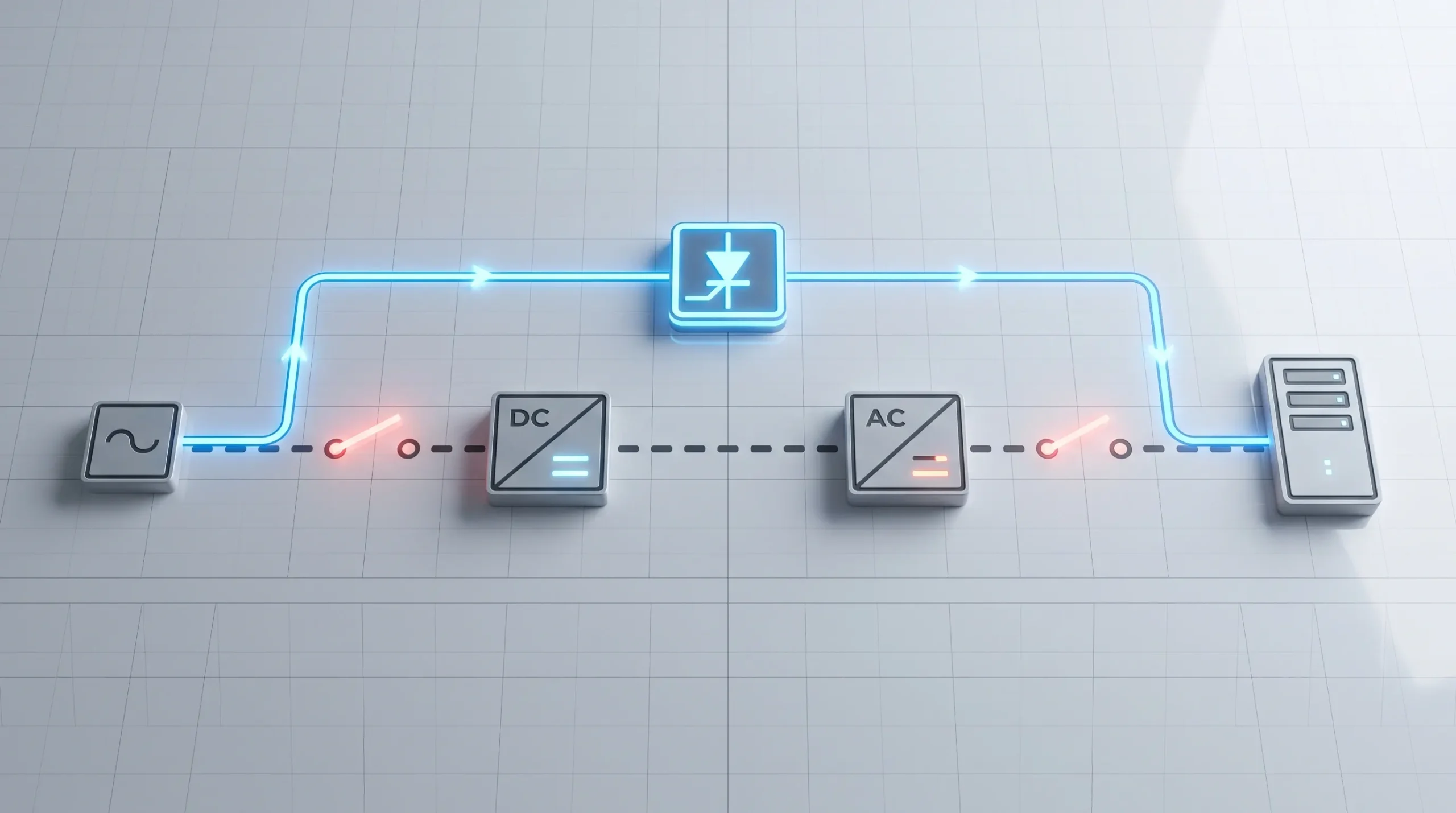Key Components of a 3 Phase UPS System Static Bypass Switch