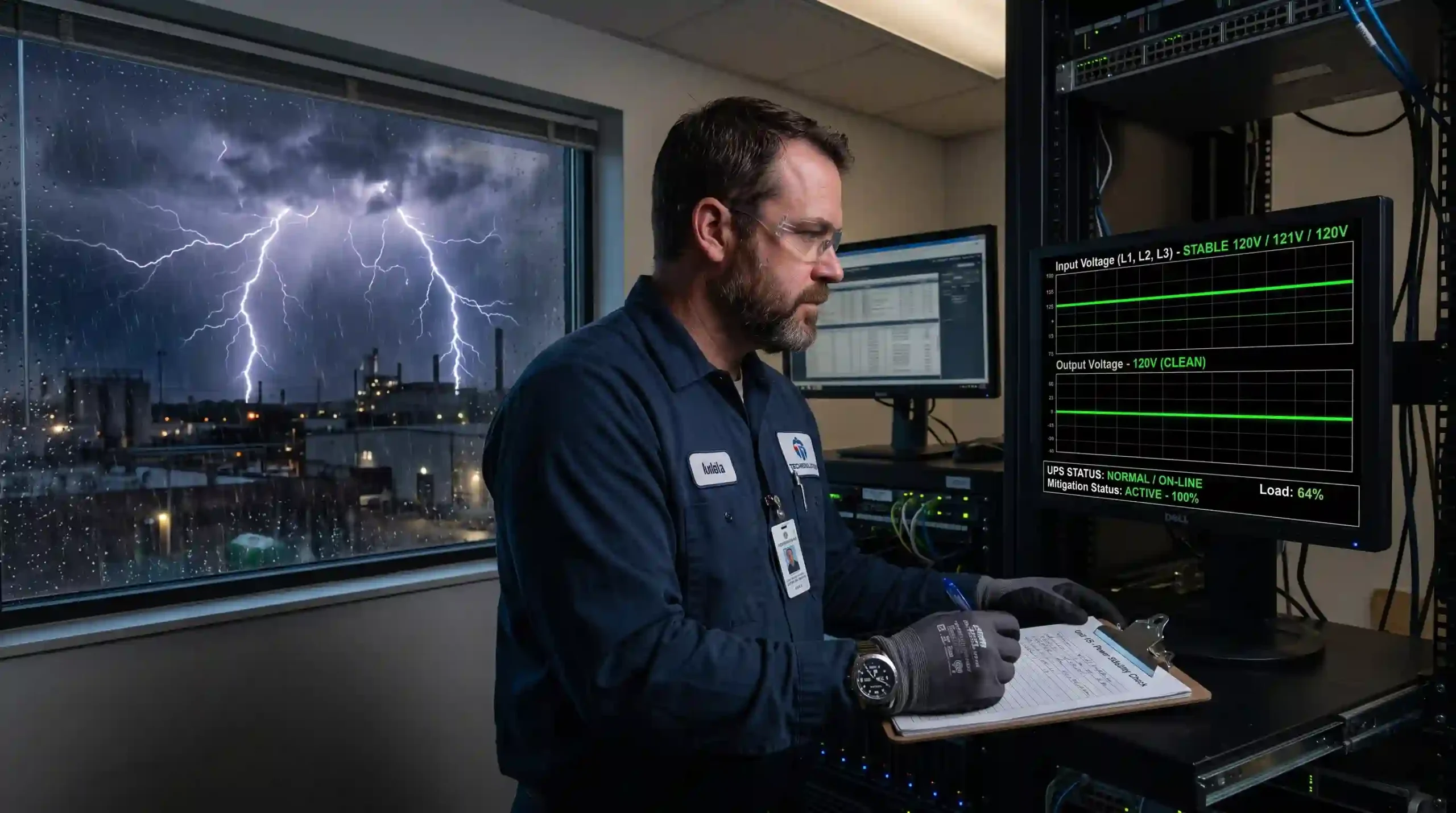 Power Quality Challenges Solved by Industrial UPS Voltage Surges and Spikes